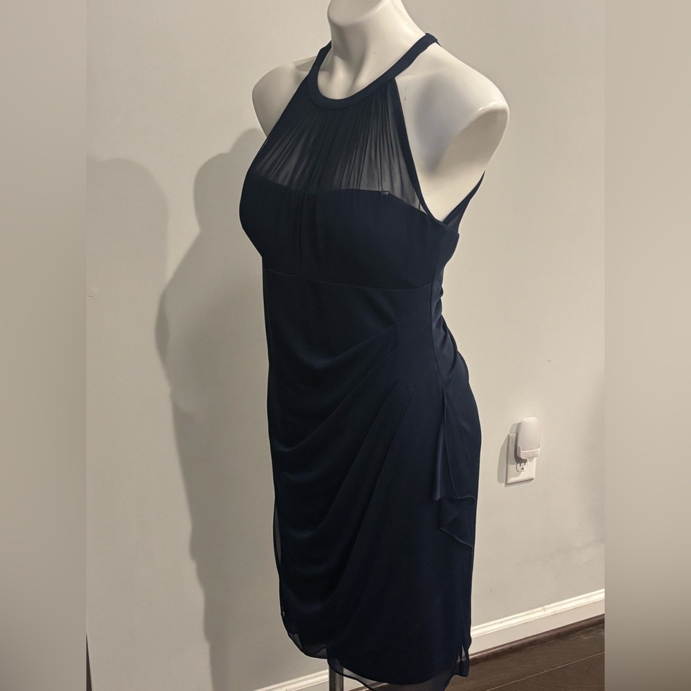 David's Bridal Midnight Blue Bridesmaid’s Dress